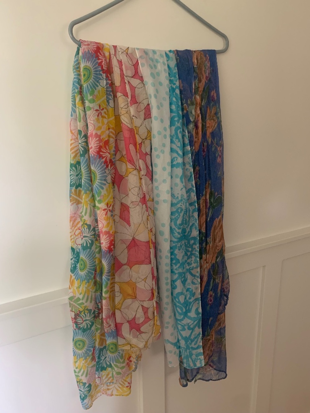 Four Colorful Scarves